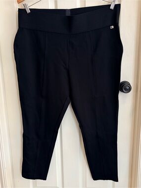 Calvin Klein Black Pull-On Ankle Ponte Pants 3X